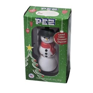 PEZ Snowman Limited Edition Christmas Candy Dispenser Ornament NEW Made In USA